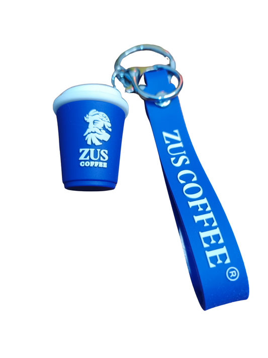 ZUS Key Chain - ZUS COFFEE Hot Cup - Thunder Blue